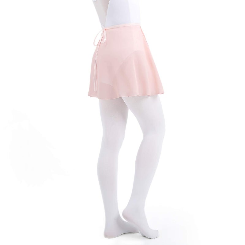 NEWCHAO Ballet Chiffon Wrap Skirts Dance Skirts for Women Girls Black Pink - Image 4